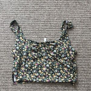 Floral Print Crop Top